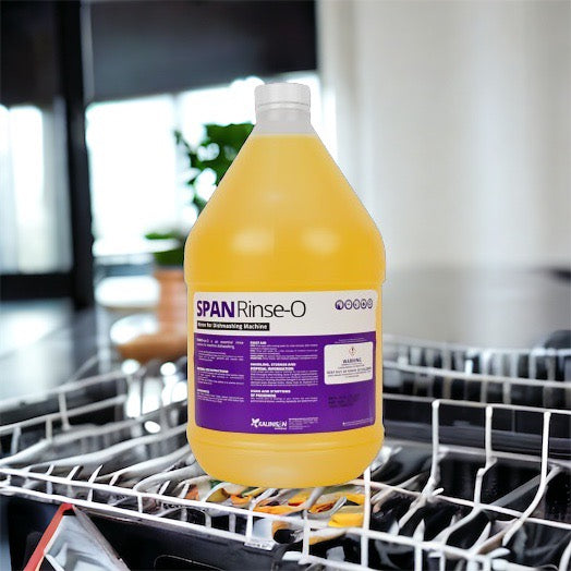Kalinisan Span Rinse-O Premium Rinse Additive for Commercial/Household Dishwashers 1 Gal (3.78 Ltr)
