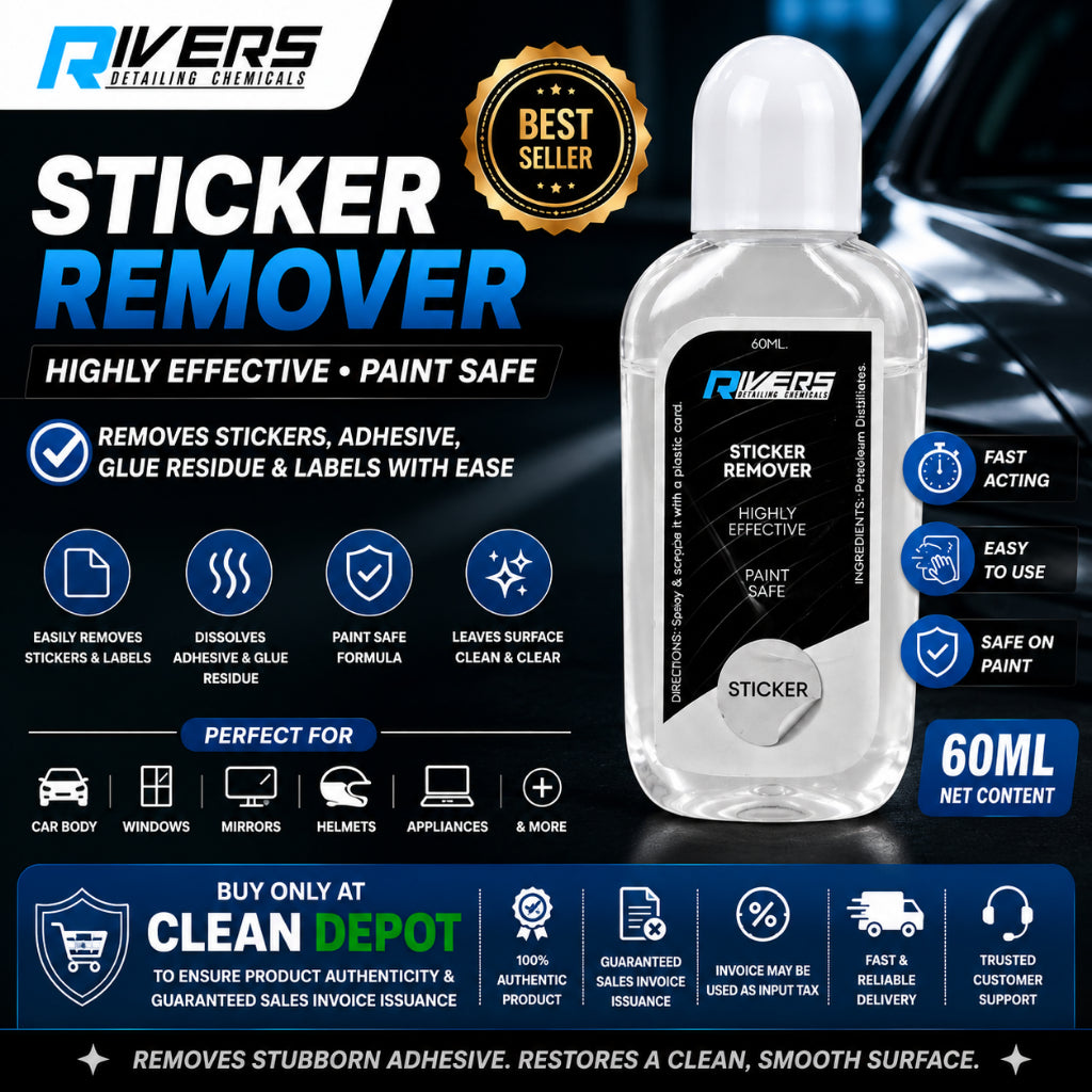 Rivers Sticker Remover 60ml | Adhesive & Glue Residue Remover | Paint-Safe Formula