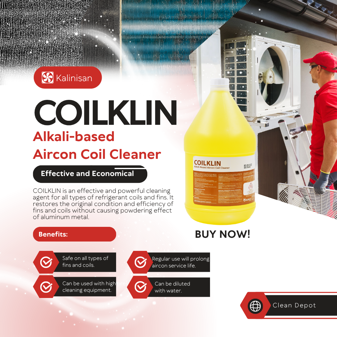 COILKLIN – Alkali Aircon Coil Cleaner | Powerful & Safe Cleaning for All Refrigerant Coils & Fins