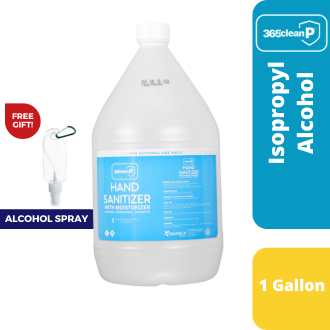 365 Clean Isopropyl Alcohol Hand Sanitizer – 1 Gallon (Unscented, With Moisturizer, FDA Approved)