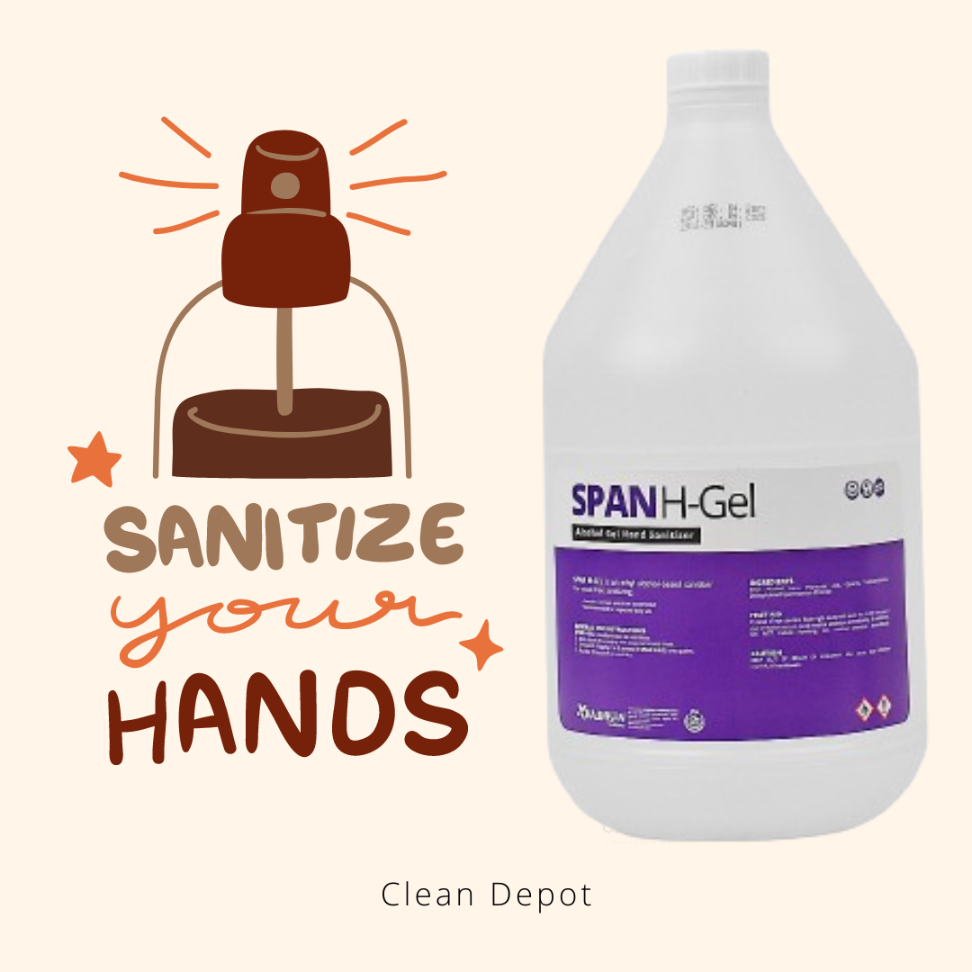 Span H-Gel Alcohol Gel Hand Sanitizer Combination Ethyl and Isopropyl Alcohol 1 Gallon (3.8 Liters)