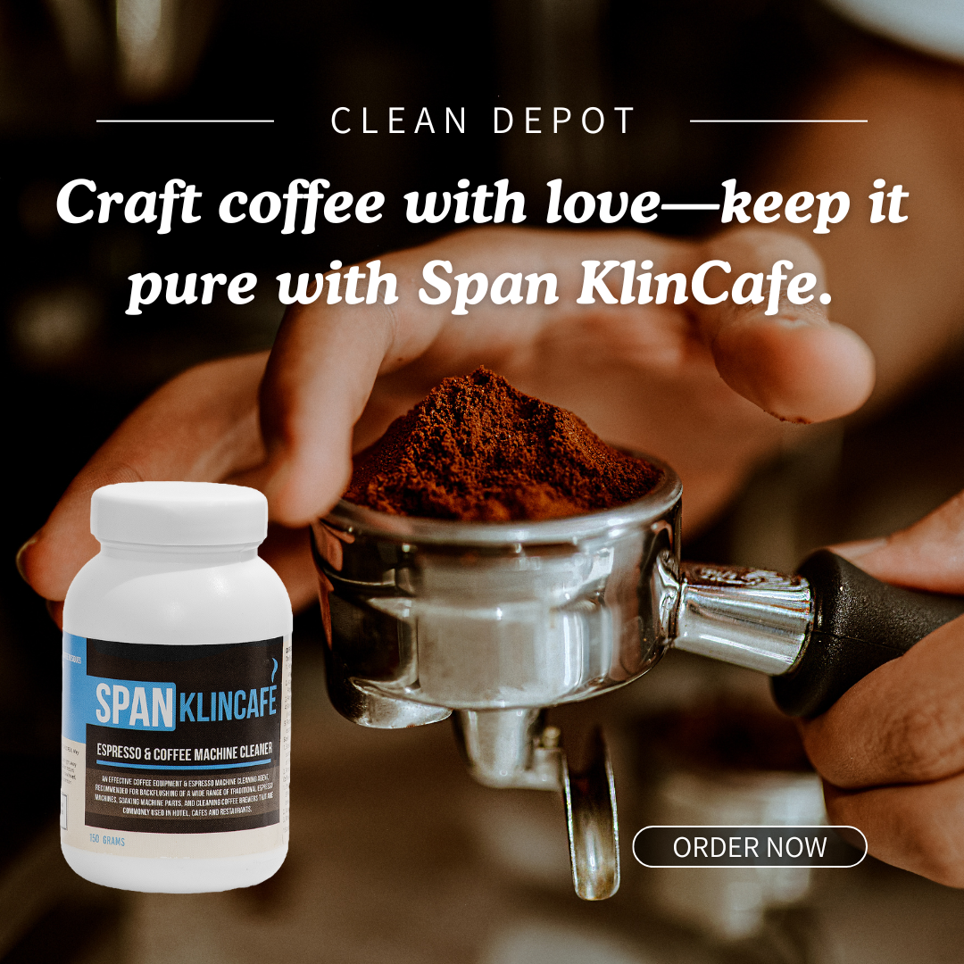 Kalinisan Span KlinCafe Expresso and Coffee Machine Cleaner Descaler Powder 150 grams Jar