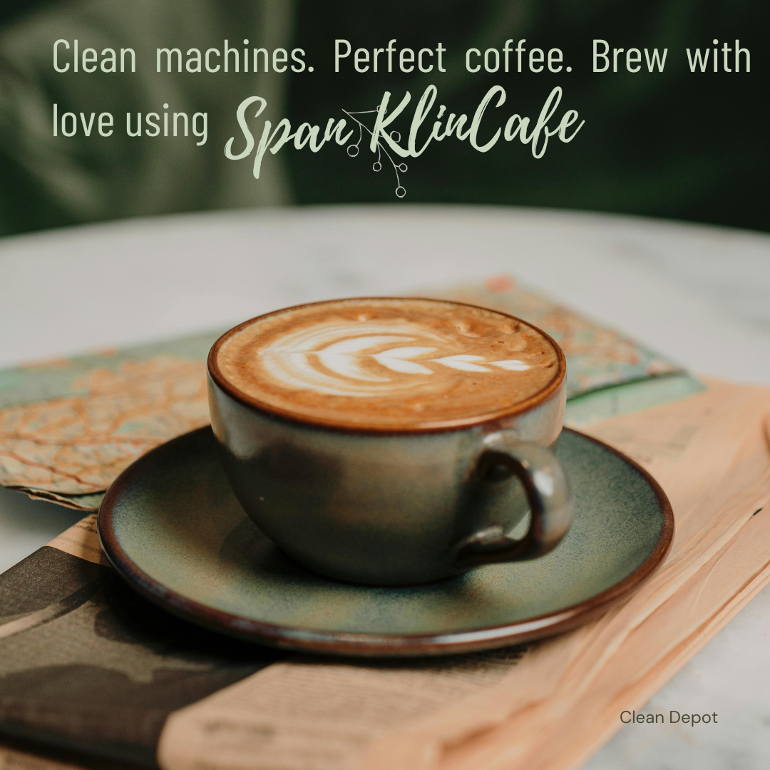Kalinisan Span KlinCafe Expresso and Coffee Machine Cleaner Descaler Powder 150 grams Jar