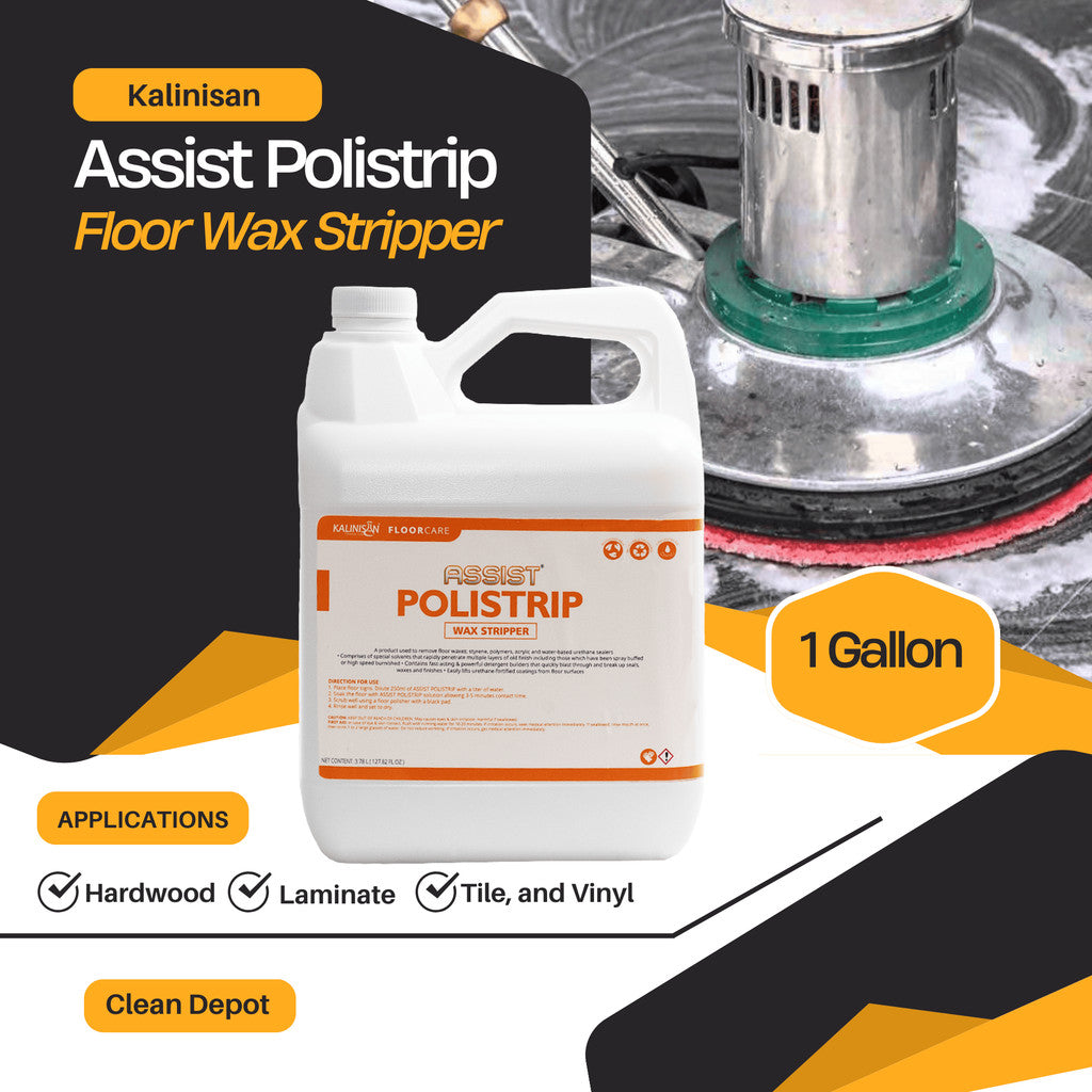 Kalinisan Assist Polistrip Floor Wax Stripper 1 Gallon