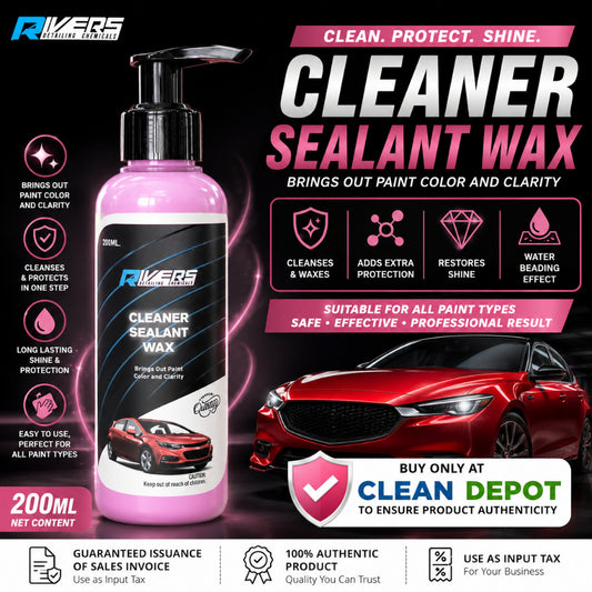 Rivers Cleaner Sealant Wax 200ml | Car Wax Polish | Paint Protection | Deep Gloss Shine