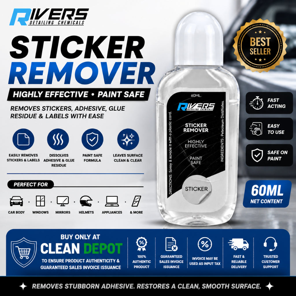 Rivers Sticker Remover 60ml | Adhesive & Glue Residue Remover | Paint-Safe Formula