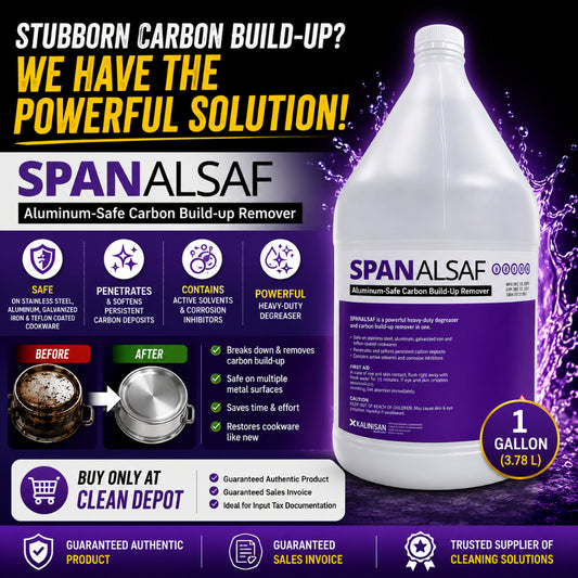 SPANALSAF Aluminum-Safe Carbon Build-Up Remover 1 Gallon | Heavy Duty Degreaser