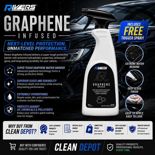Rivers Graphene Infused Spray Coating 500ml | Extreme Water Beading, Deep Gloss & Paint Protection
