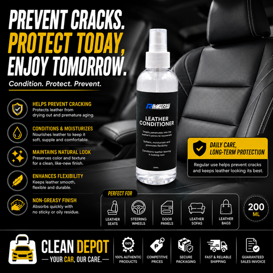 RIVERS Leather Conditioner 200ml | Prevents Cracks, Softens & Protects Leather