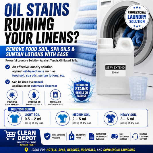 SERV Extend + Stain-Out Ultra 1kg | Laundry Stain Remover & Booster