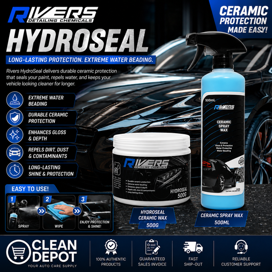 Rivers HydroSeal 500g + Ceramic Spray Wax 500mL | Paint Protection Kit