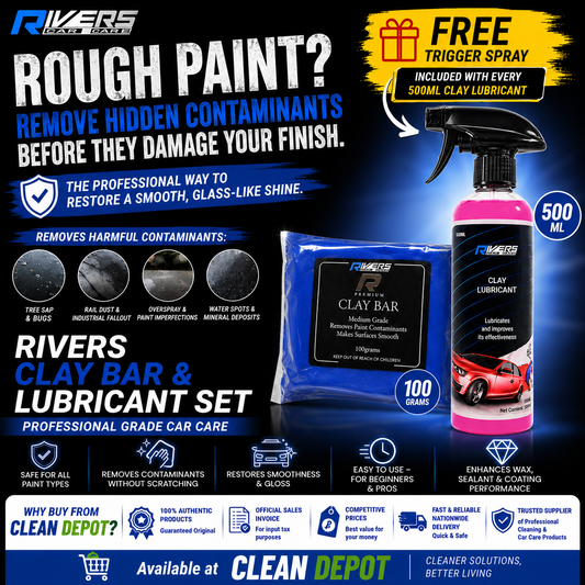 Rivers Clay Lubricant 500ml & 4L | Professional Clay Bar Lubricant for Safe Claying