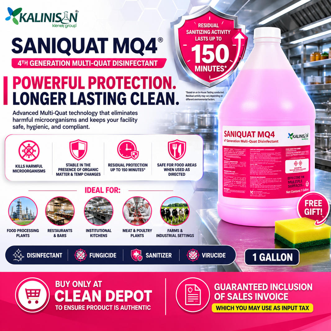 Sticker Multi Quat Disinfectants – Clean Depot