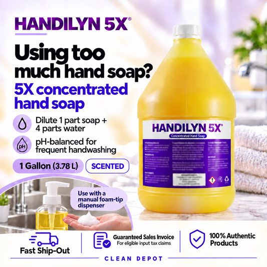 HANDILYN 5X Concentrated Foam Hand Soap 1 Gallon | Dilute Up to 5X | pH-Balanced