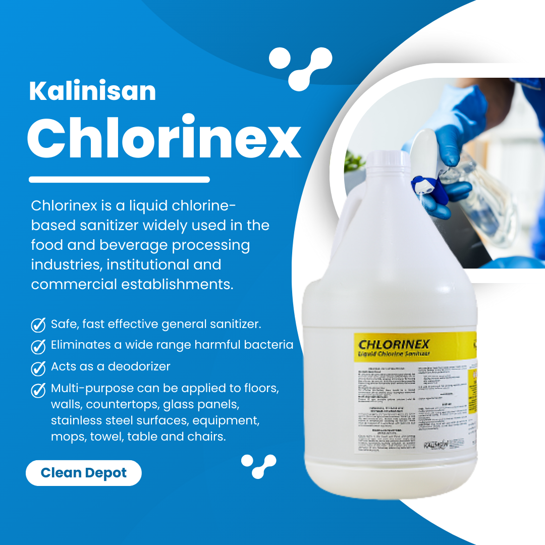 Chlorinex Liquid Chlorine Sanitizer Disinfectant Solution 1 Gallon ...