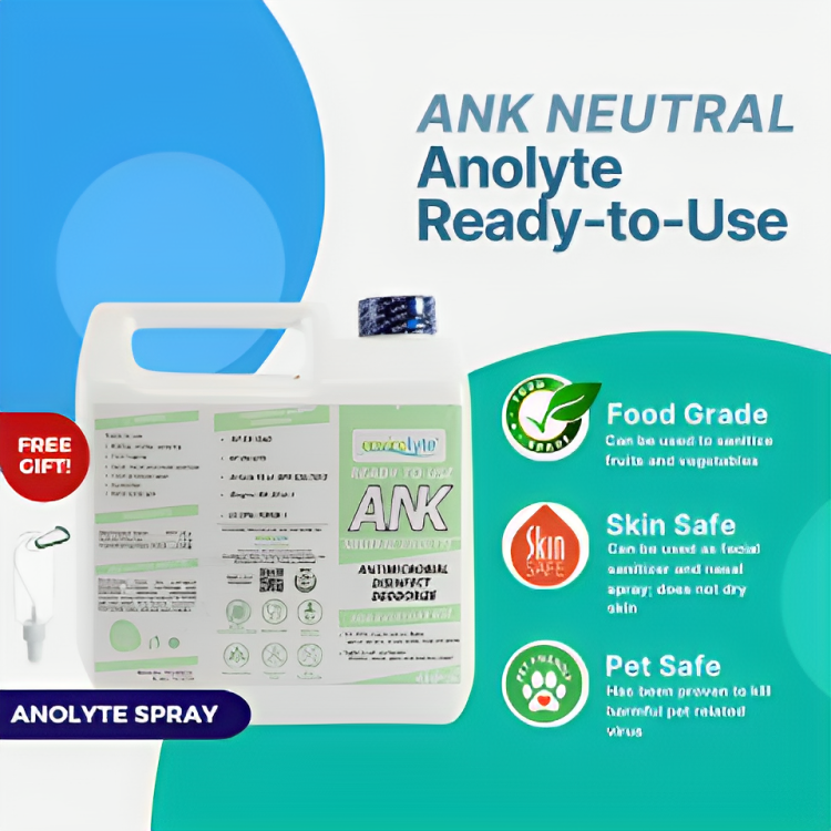 Envirolyte ANK Neutral Anolyte Disinfectant Solution Ready to Use 4 Liters