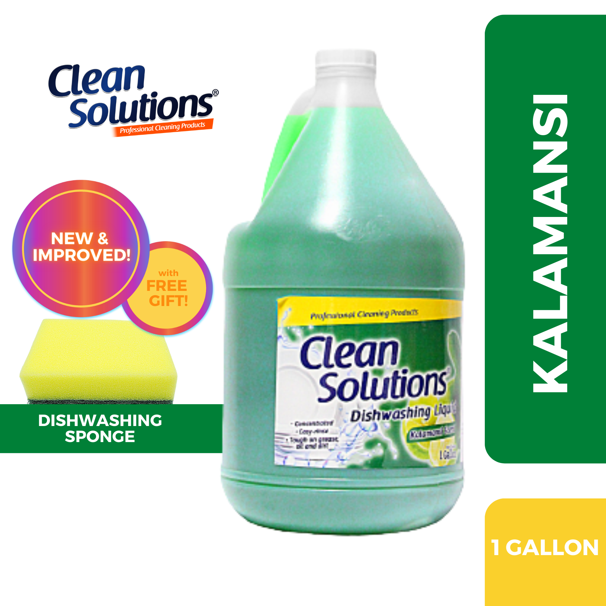 Clean Solutions Dishwashing Liquid Kalamansi 1 Gallon – Clean Depot