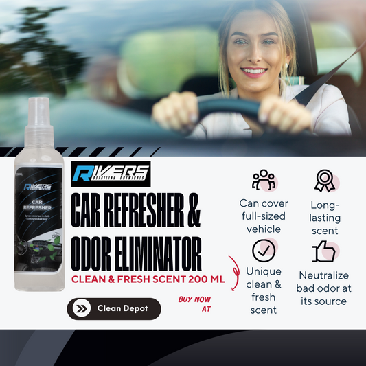 Rivers New Scent Clean & Fresh Car Refresher, Odor Eliminator 200 ml