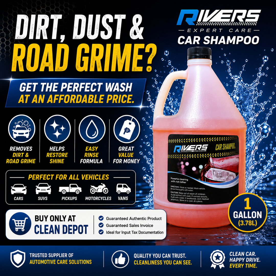 Rivers Expert Care Car Shampoo 1L & 1 Gallon | Powerful Cleaner Gentle on Paint