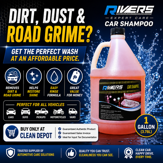 Rivers Expert Care Car Shampoo 1L & 1 Gallon | Powerful Cleaner Gentle on Paint