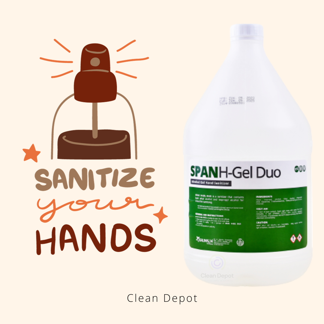 Span H-Gel  Alcohol Gel Hand Sanitizer Combination Ethyl and Isopropyl Alcohol 1 Gallon (3.8 Liters)