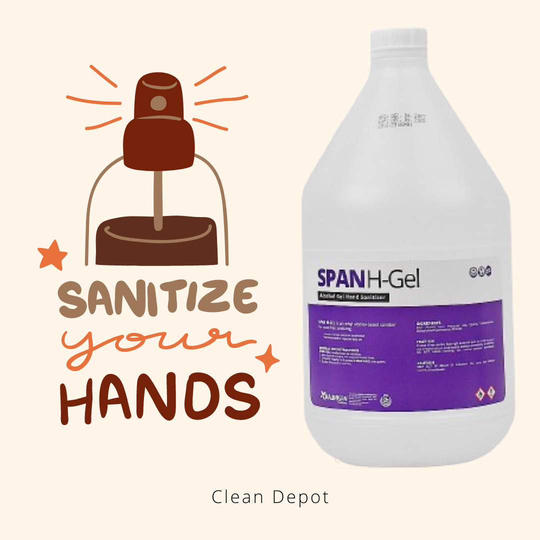 Span H-Gel  Alcohol Gel Hand Sanitizer Combination Ethyl and Isopropyl Alcohol 1 Gallon (3.8 Liters)